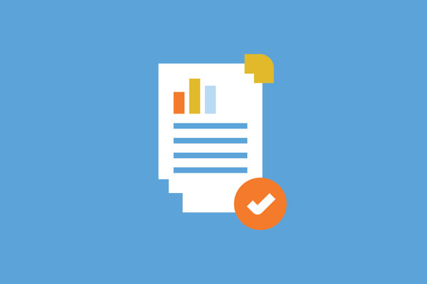 graphic illustration of graphs, document and shapes, representing Current studies