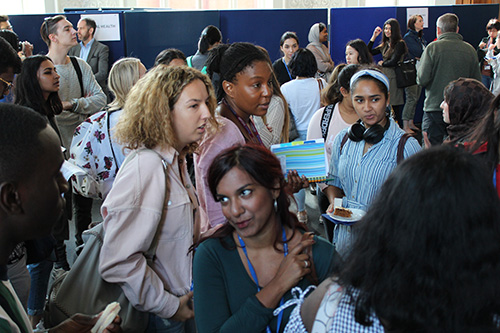 Students at the student induction event