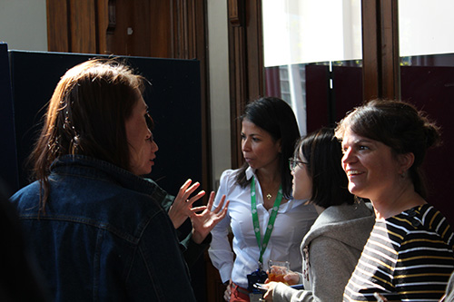Students at the student induction event
