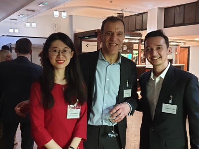 Prof Walden with Yanting Pei and Antonius Tigor