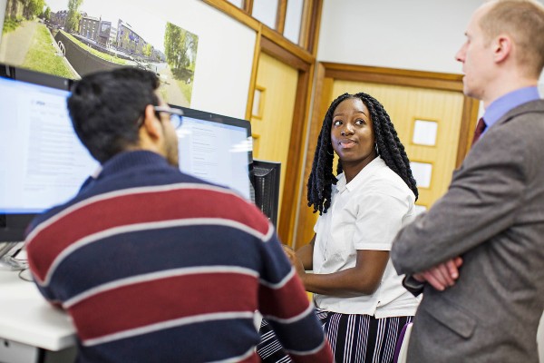 Image of students and employers