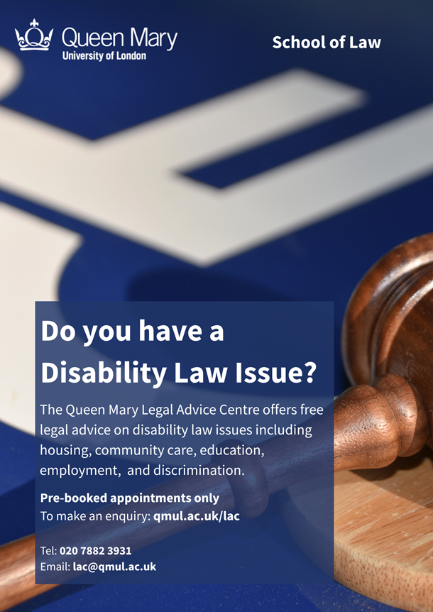 QMLAC Disability Law Issue Poster