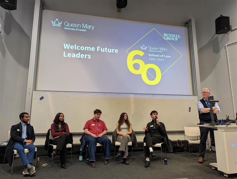Future Leaders Event, Student Panel and Alan Dignam facilitating