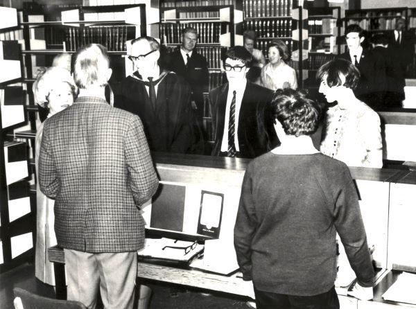 The Queen Mother at the Opening of the Law Building in 1967