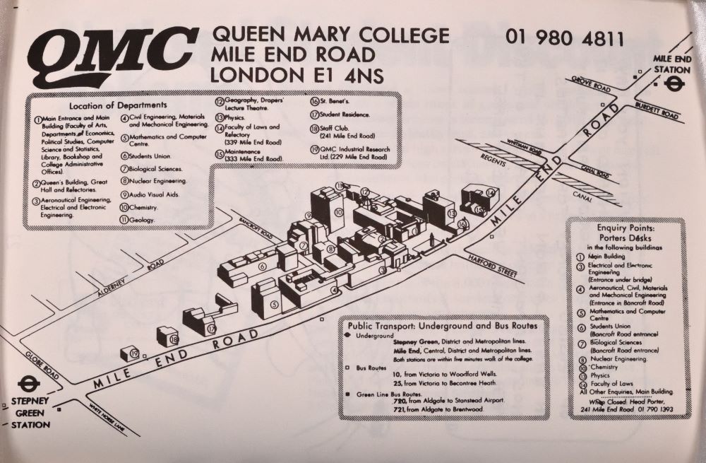 Drawing of the campus from the 60s